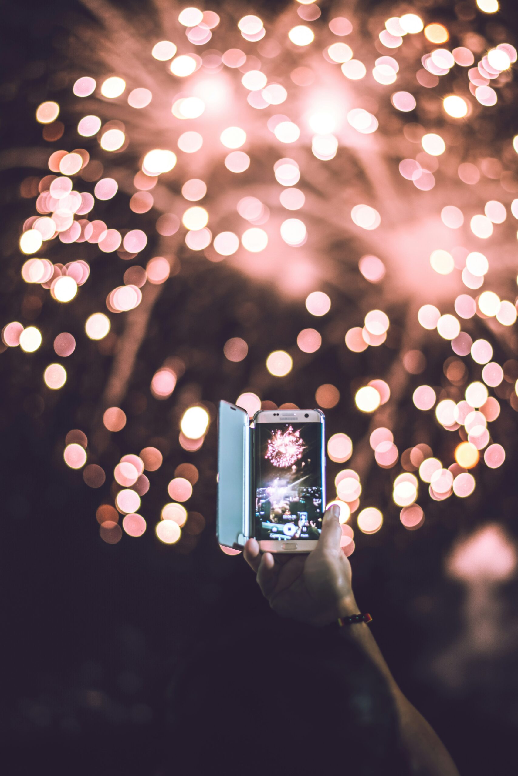 Photographing fireworks
