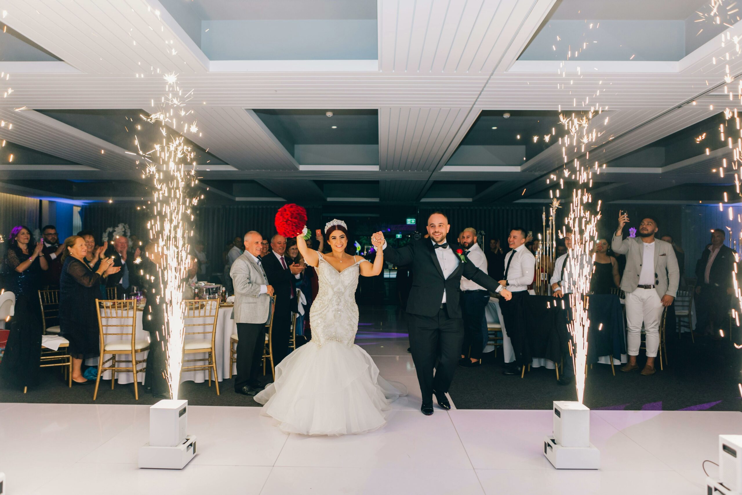 The spark of innovation: Indoor cold sparks for weddings and concerts
